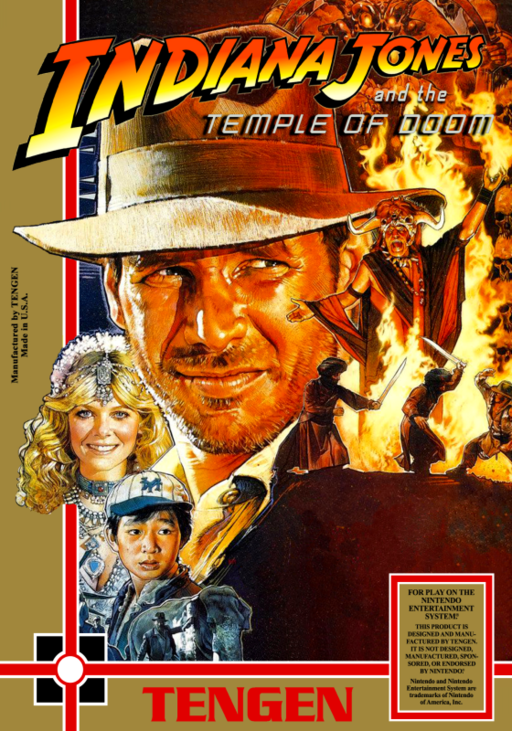 Indiana Jones and the Temple of Doom (USA) (Unl) box art